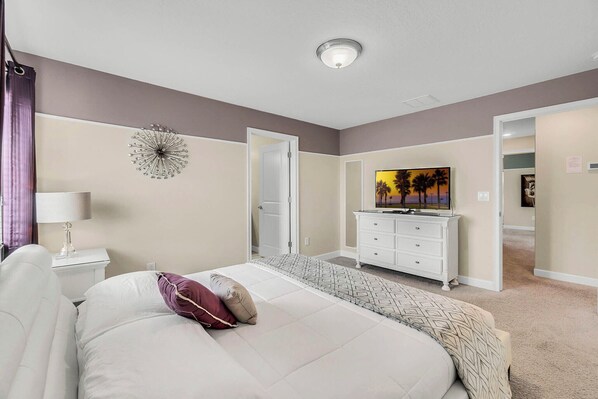 5 bedrooms, iron/ironing board, travel cot, WiFi