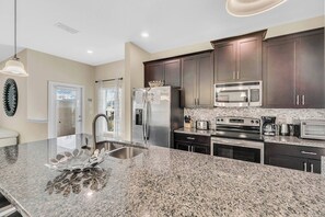 Microwave, dishwasher, high chair