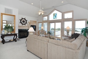 TV, fireplace, DVD player, table football