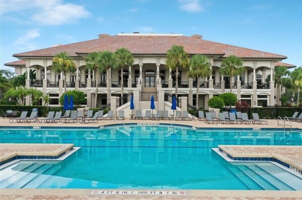 A heated pool