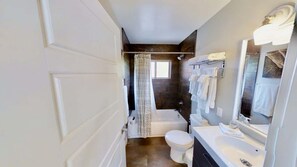 Hair dryer, towels