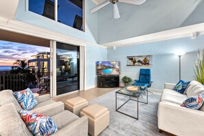 TV - Admirals Watch | Ocean Views from Spacious Balconies, Heated Pool, and Steps to Siesta Key Beach (Siesta Key)