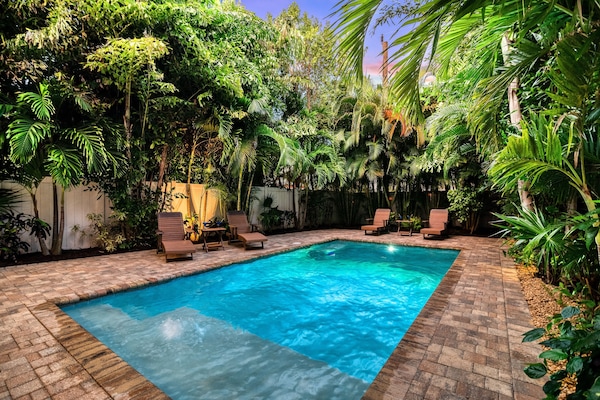 A heated pool