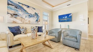 Een televisie en een tafeltennistafel