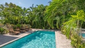 A heated pool