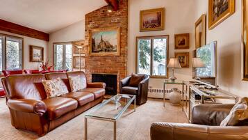 TV, fireplace, DVD player