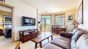 Fireplace, DVD player