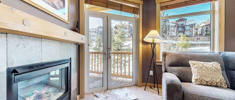 智能电视、壁炉、DVD 播放器