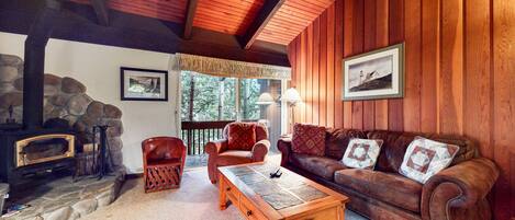 Smart TV, chimenea y reproductor de DVD