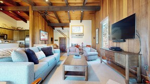 Fireplace, DVD player