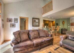 TV, fireplace - Condo on the River (Estes Park)