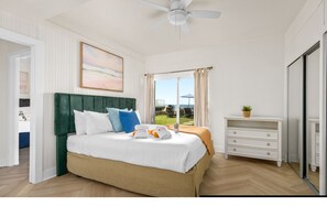 4 bedrooms, iron/ironing board, WiFi, bed sheets
