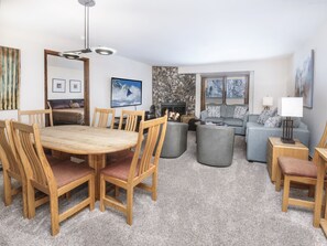 TV, fireplace, DVD player