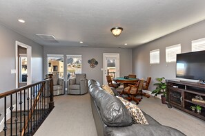 Smart TV, DVD player, ping pong