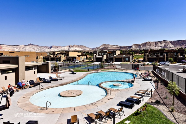 A heated pool