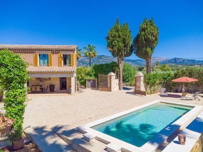 Pool - CAN FRONTERA (VINAGRELLA) - Villa with private pool and free Wi-Fi in Selva (Selva)