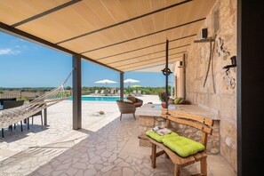 Outdoor dining - SON VADOR - Villa with private pool in Santa Margalida. Free WiFi (Santa Margalida)