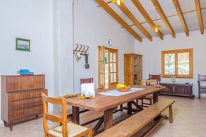Dining - S'ARESTA DEN RUMBET - Villa with private pool in LLUCMAJOR. Free WiFi (Llucmajor)