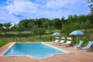 Pool - Beautiful private villa for 4 people with private pool, A/C, WIFI and TV (Sinalunga)