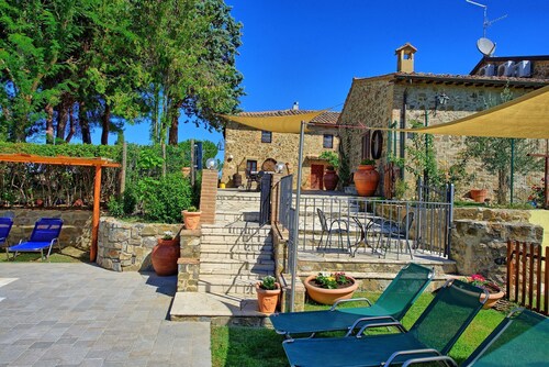 Maison de vacances privée avec WIFI, piscine privée, climatisation, TV, patio, près de Montalcino