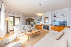 TV, fireplace, DVD player