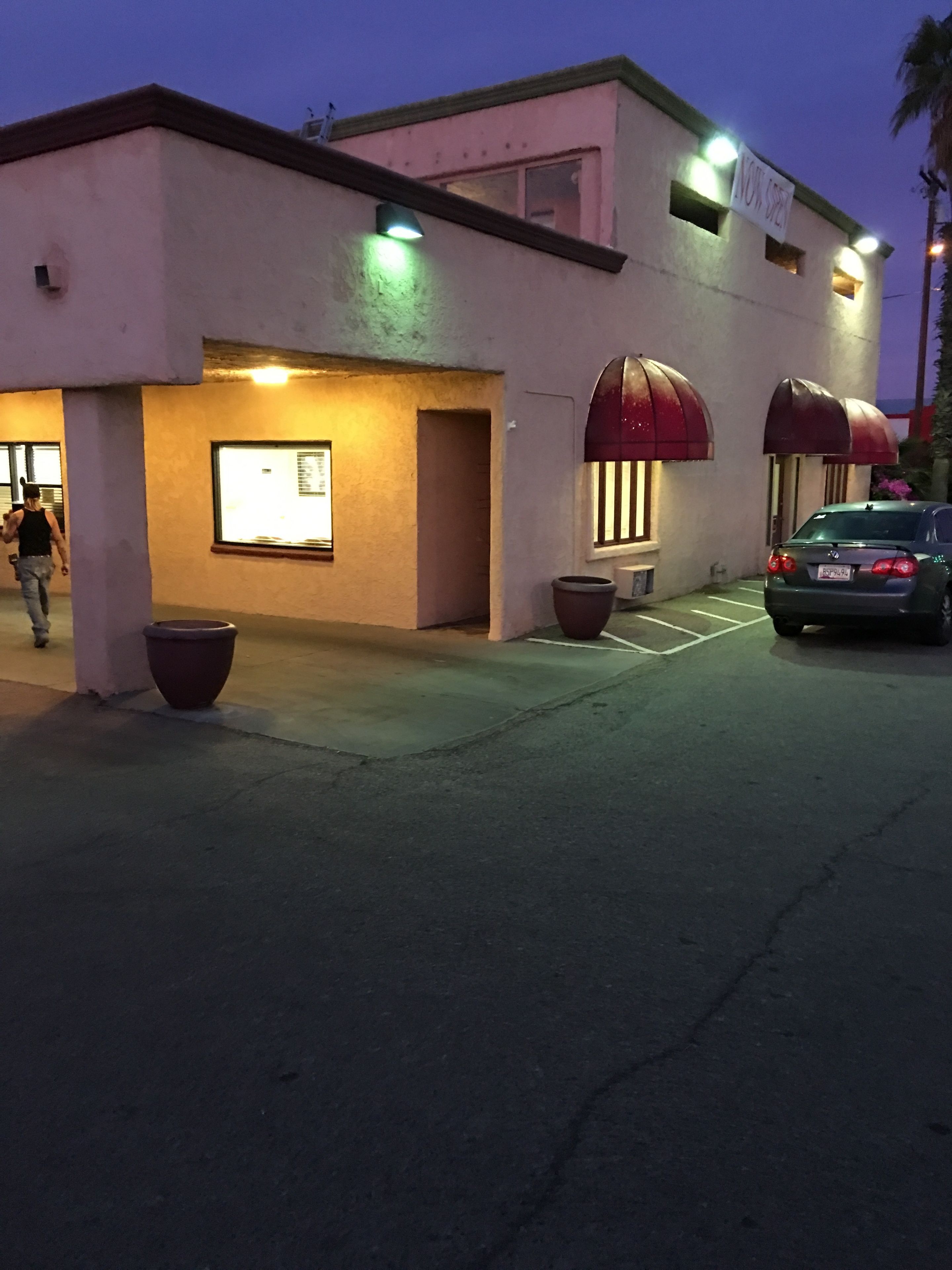 Front of property – evening/night