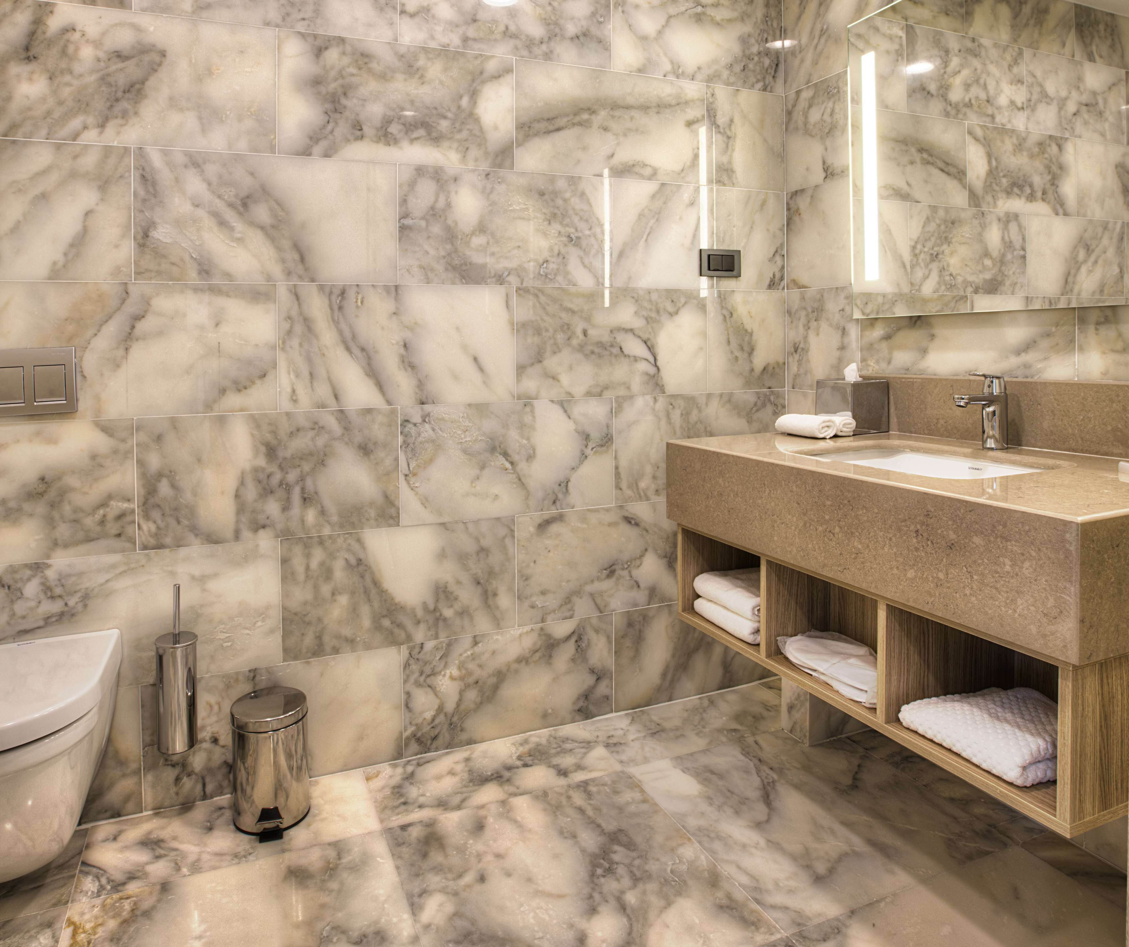 shower, free toiletries, hair dryer, bathrobes