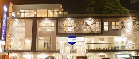 Front of property - evening/night