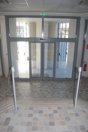 Interior entrance