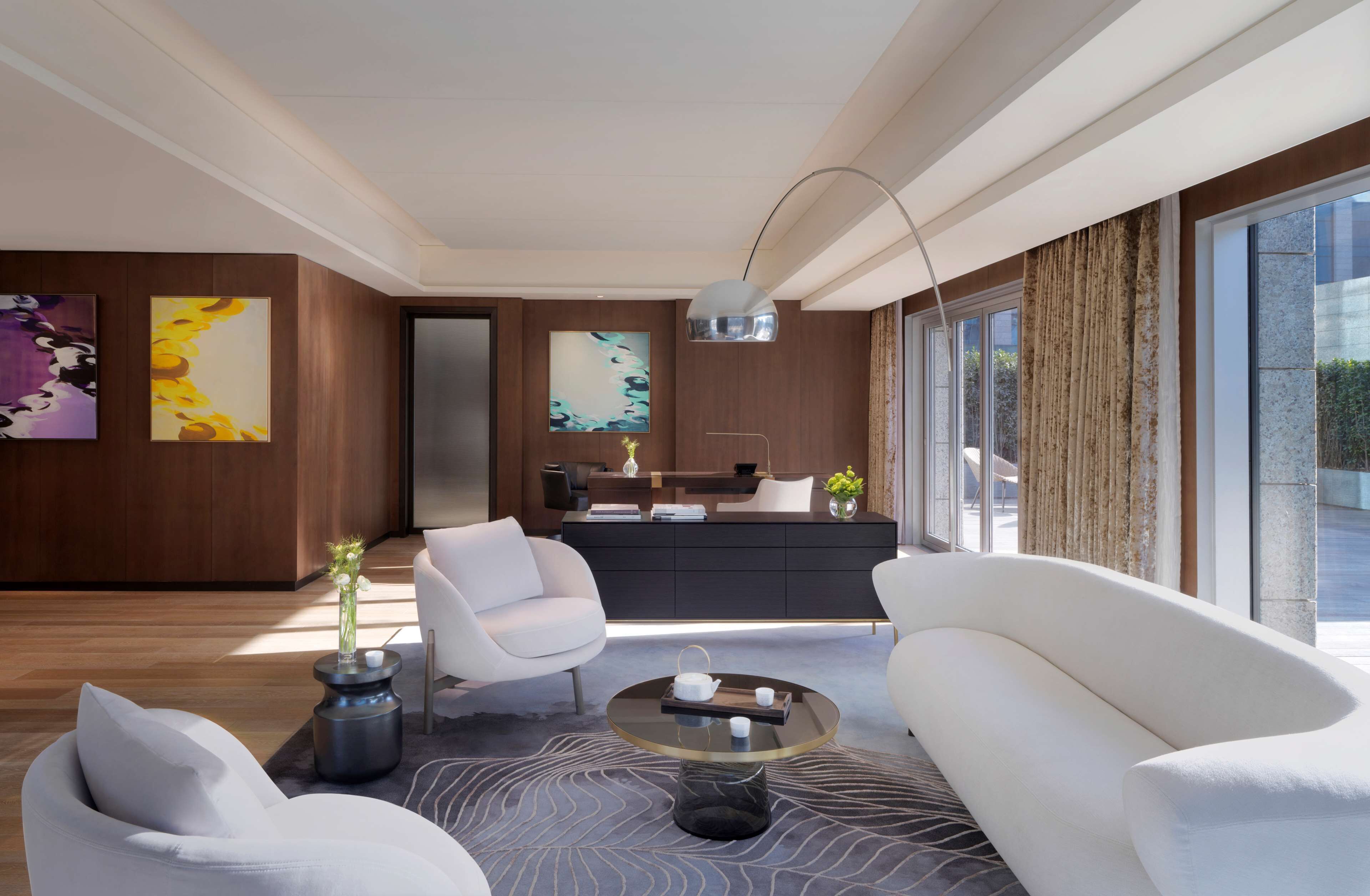 55-inch flat-screen tv with cable channels, tv, ipod dock