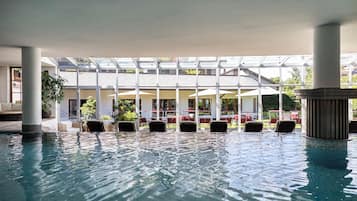 Indoor pool, seasonal outdoor pool