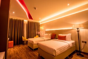 Chambre « Premier » avec lits jumeaux | Draps en coton égyptien, literie de qualité supérieure