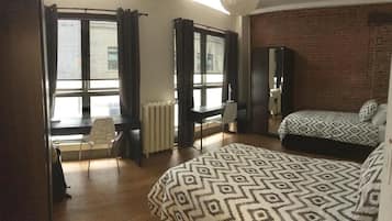 Twin Room, 2 Single Beds, Shared Bathroom | Desk, free WiFi, bed sheets
