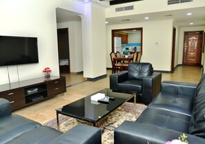 Suite, 2 Bedrooms | Living area | Flat-screen TV - Pearl Bahrain Suites (Manama)
