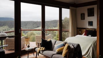 Panoramic Cabin, 1 Katil Ratu (Queen), Mountain View, Mountainside | 1 bilik tidur, peralatan tempat tidur premium, tilam berlapik