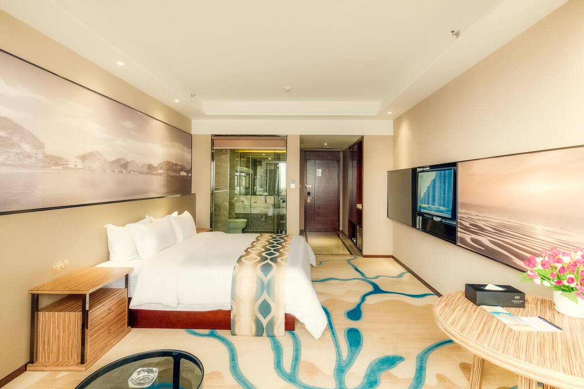 ห้องดีลักซ์ดับเบิล | โต๊ะทำงาน, ผ้าม่านกันแสง, Wi-Fi ฟรี