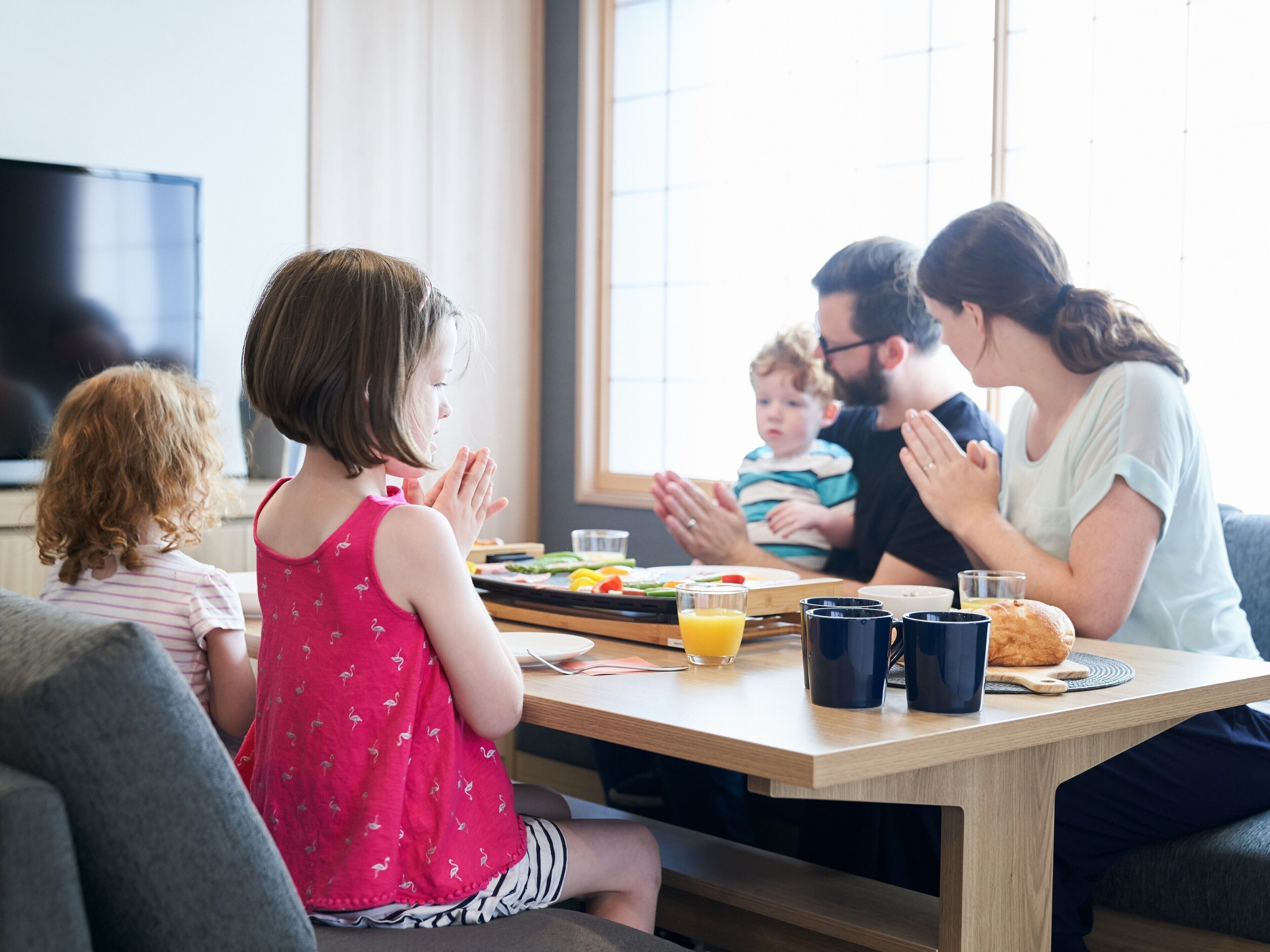 Opções para refeição no quarto
