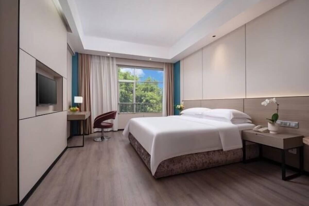 In-room safe, desk, blackout curtains, iron/ironing board
