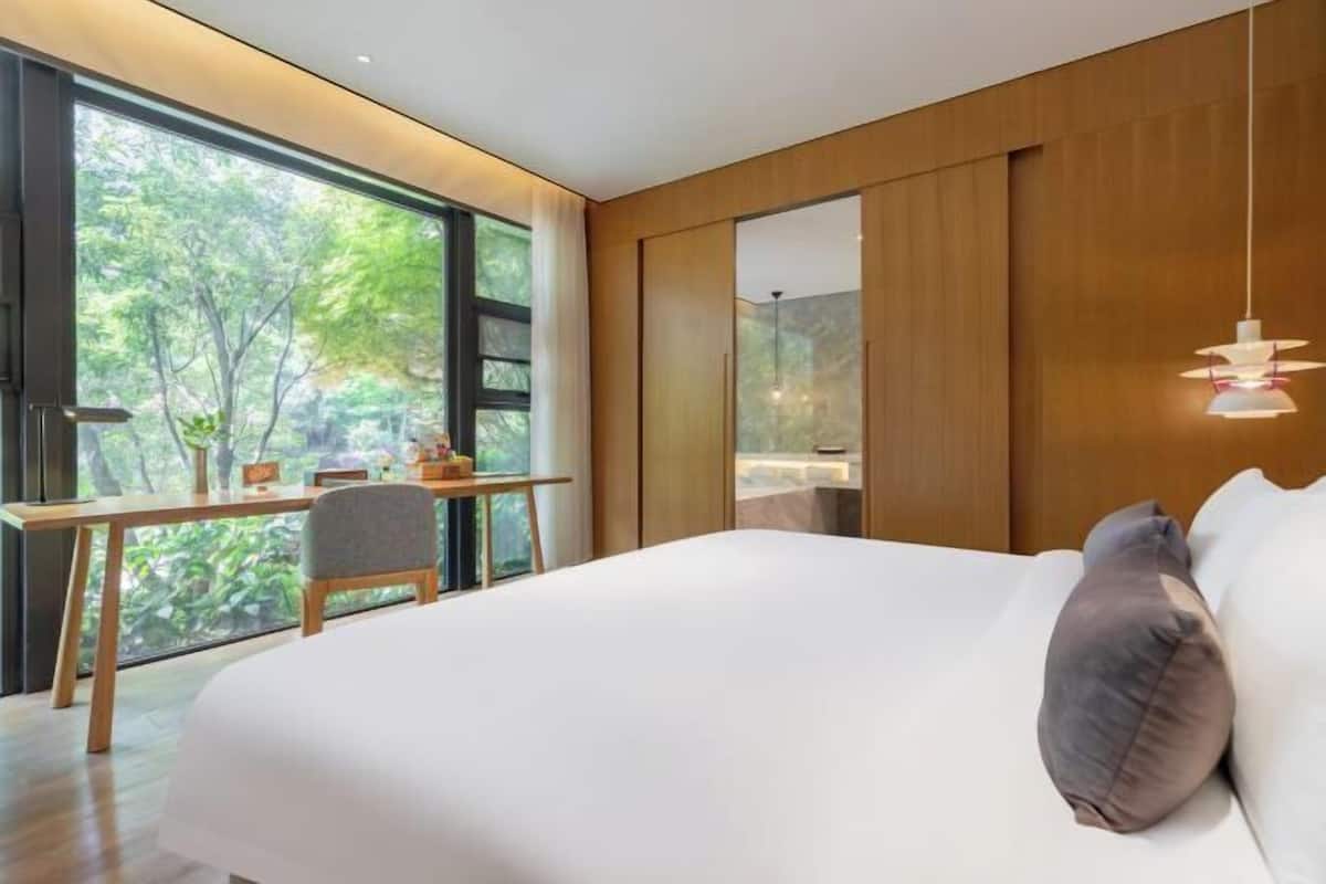 Desk, blackout drapes, iron/ironing board, free WiFi