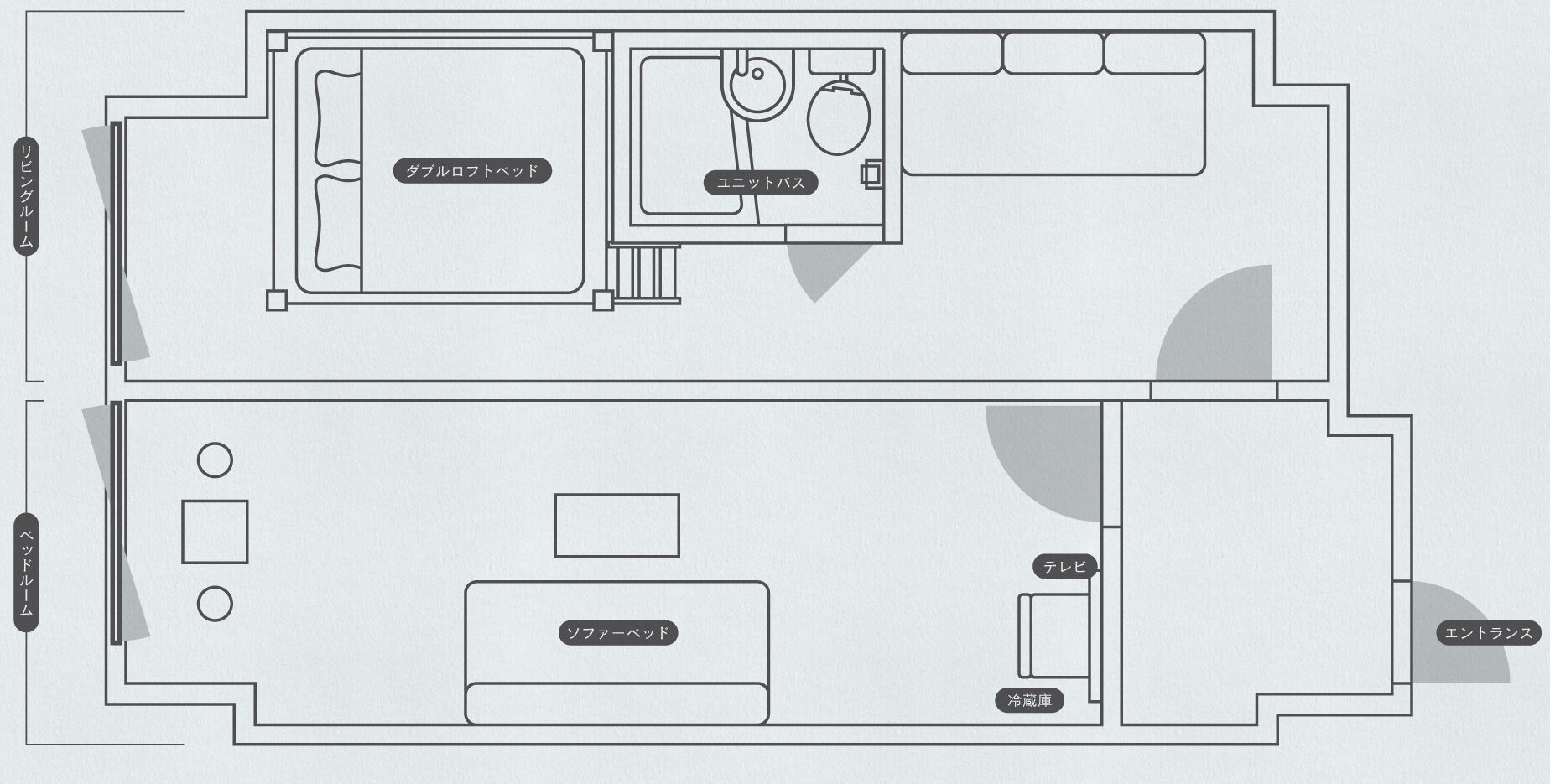 comfort room (1 double bunk bed) | individually decorated, free wifi, bed sheets