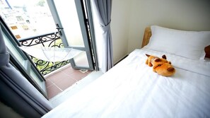 Appartement, 1 slaapkamer | Een bureau, verduisterende gordijnen