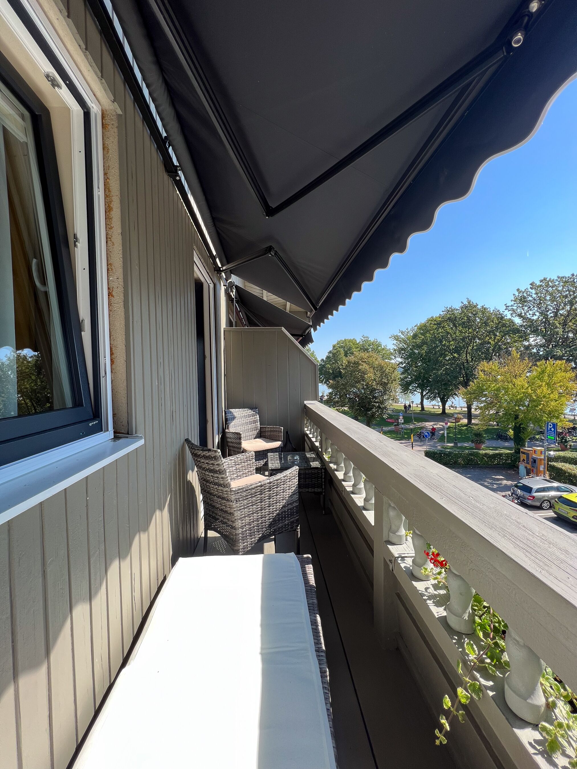 Standard-Doppel- oder -Zweibettzimmer, Balkon, Seeblick | Balkon