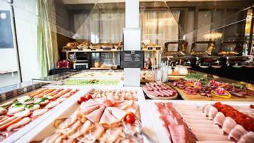 Free daily self-service breakfast