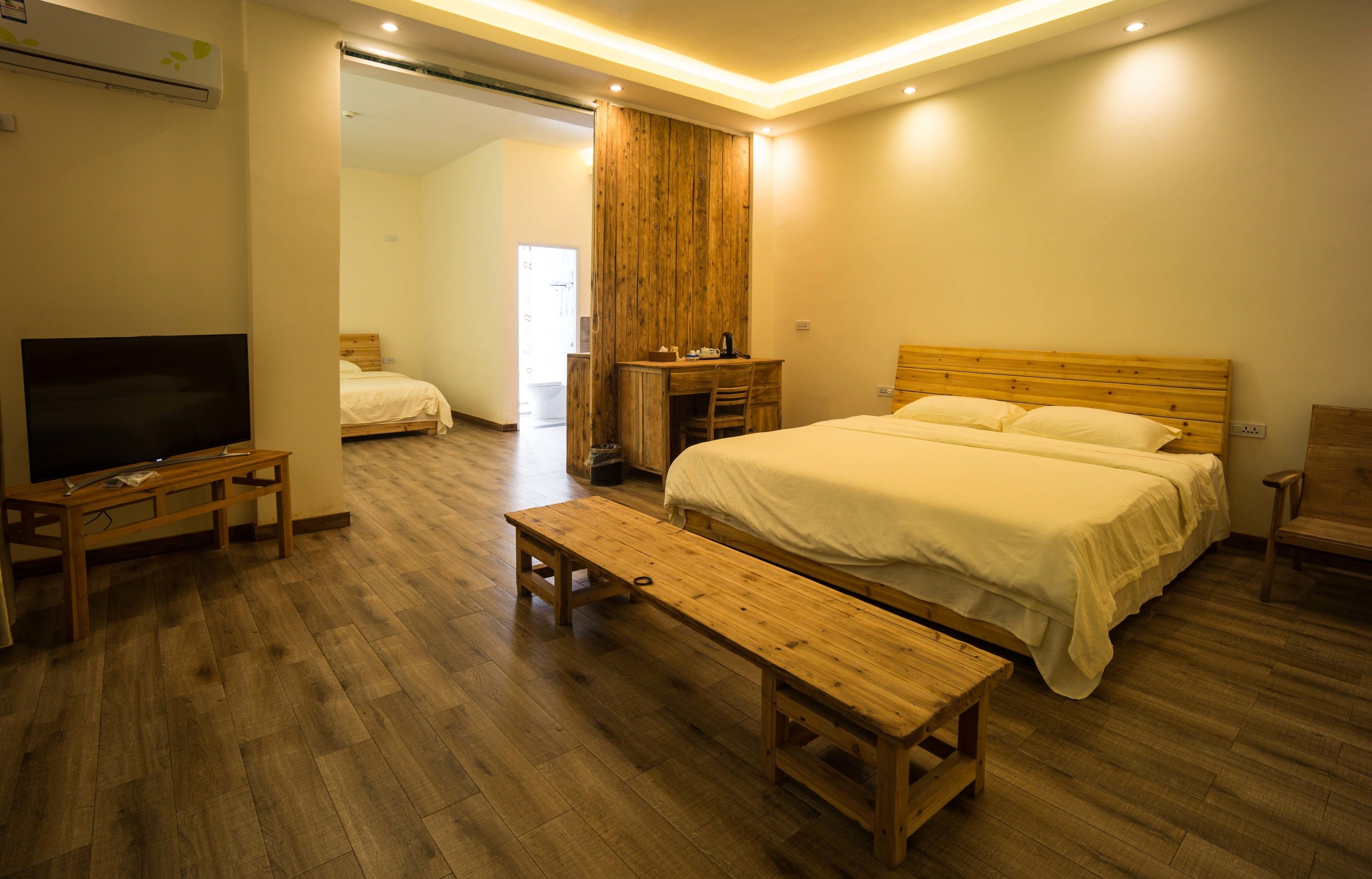 Desk, blackout curtains, iron/ironing board, free WiFi