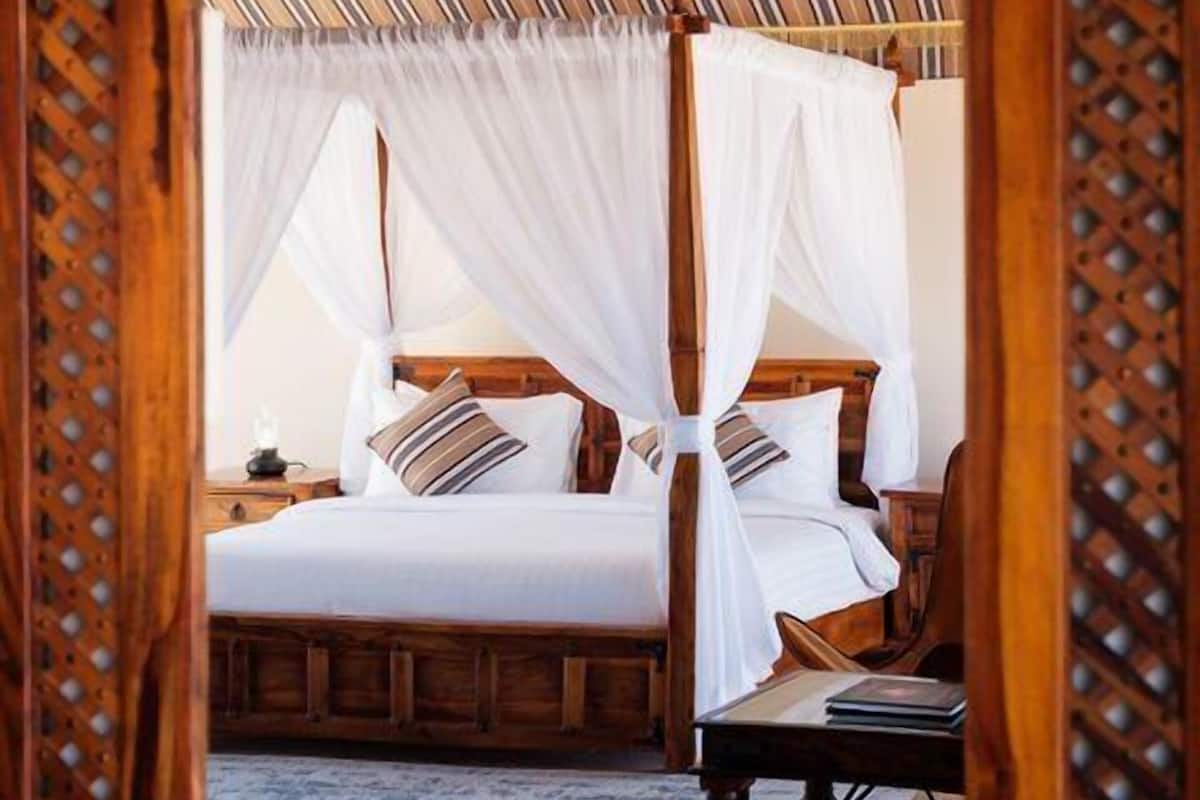 Luxury Pool Tent | Premium bedding, pillowtop beds, minibar, desk