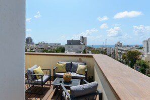 Apartment, 2 Bedrooms, Terrace, Sea View | Terrace/patio - Penthouse with Panoramic View by FeelHome (Tel Aviv)
