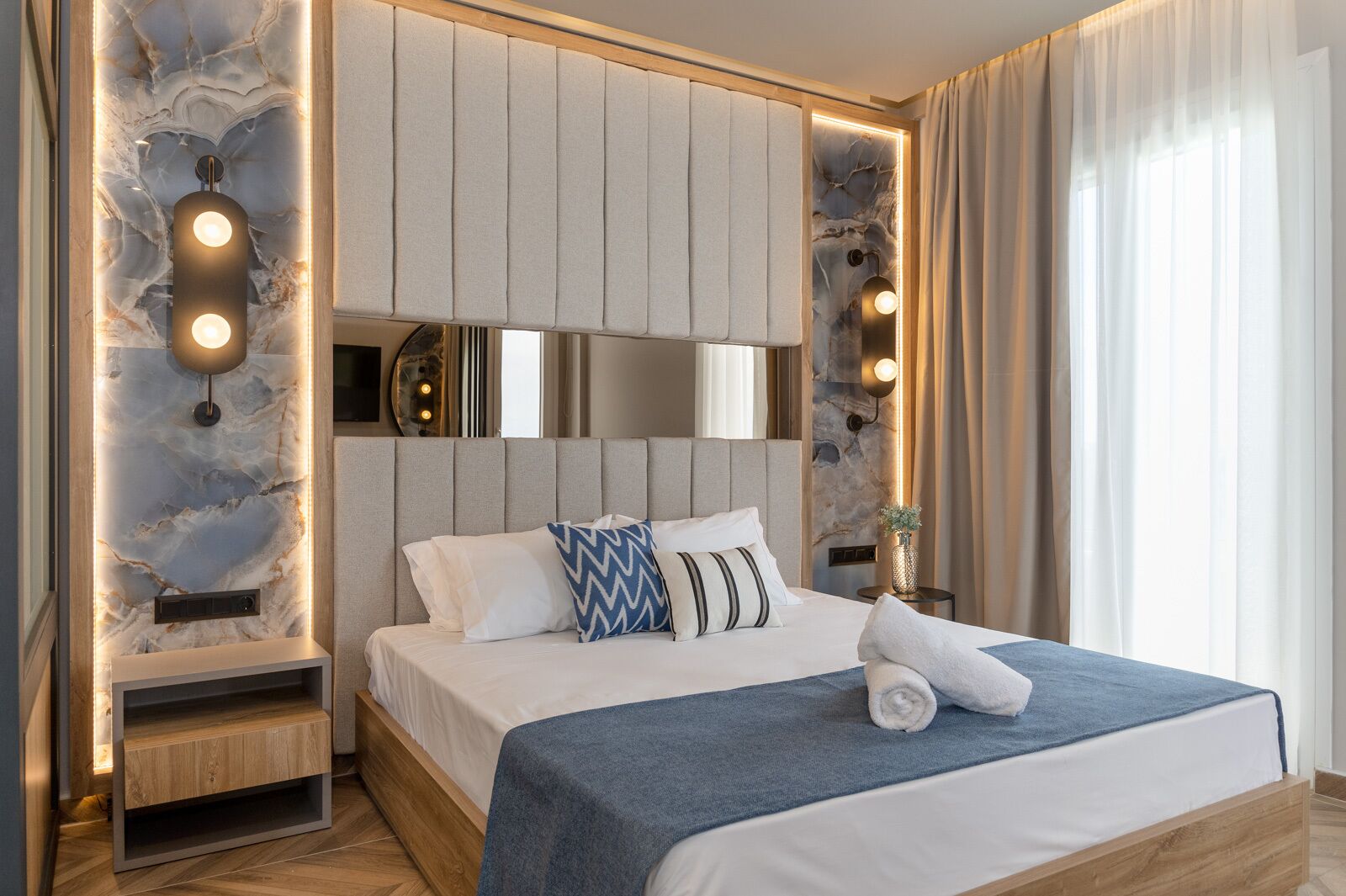 mythic blue suite with pool & mountain view | 1 bedroom, premium bedding, in-room safe, desk