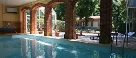 Indoor pool, seasonal outdoor pool