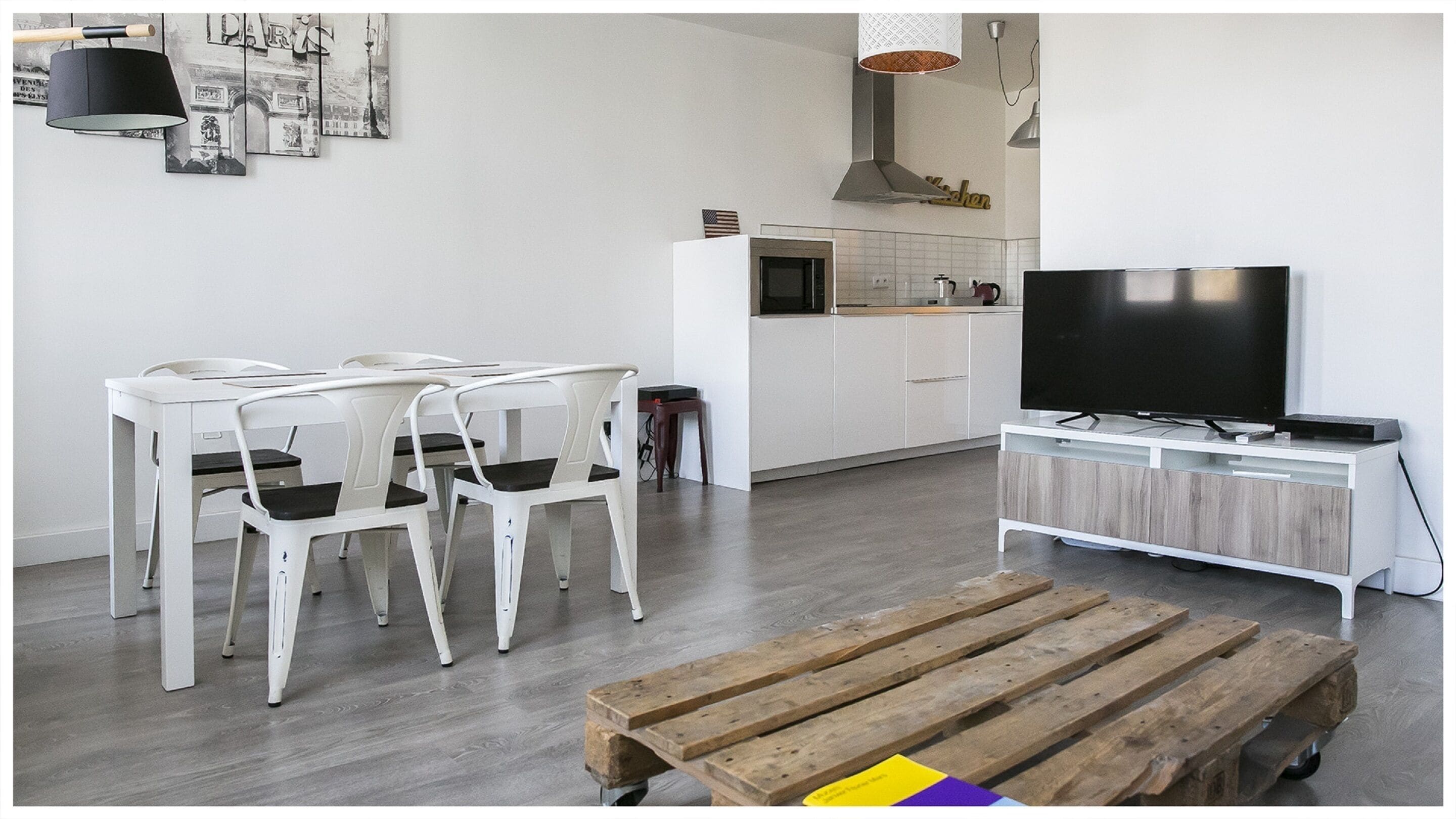 Apartment, 1 Bedroom | Living area | 102-cm flat-screen TV with satellite channels, TV