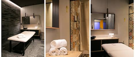 Bastu, ångbastu, djupmassage och massage